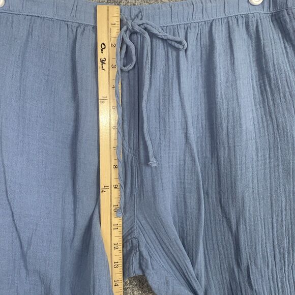 Dylan Pants Womens Size L Blue Gauzy Ankle Pull on Beach Lounge - Picture 6 of 9